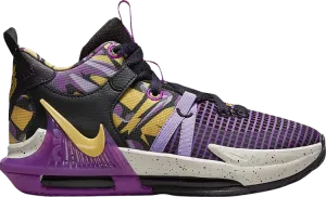 Кроссовки Nike LeBron Witness 7 SE GS 'Lakers Graffiti', фиолетовый