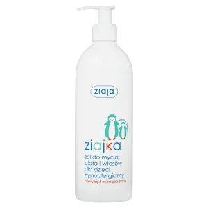 Ziaja мягкий гипоаллергенный гель для мытья тела и волос для детей старше 6 месяцев, 400 мл
