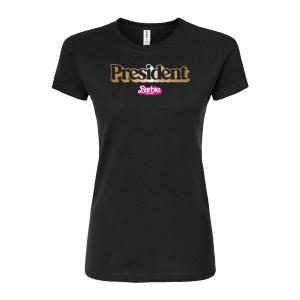 Облегающая футболка Barbie The Movie President для юниоров Barbie