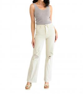 Джинсы Selena Distressed 90-х In Bone Judy Blue