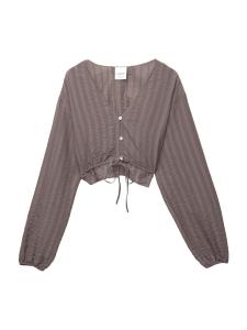 Блуза Pull&Bear, коричневый