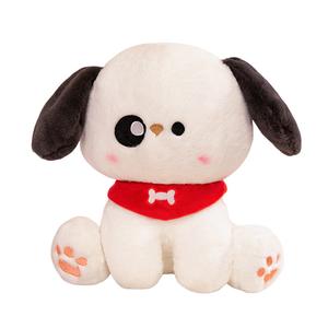 Милые очаровательные плюшевые куклы собачки в шарфе, высота 22см/32см/42см MLING, красный