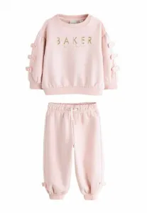 Спортивный костюм из двух частей, стандартного кроя, с боковыми бантами. Baker By Ted Baker, Pink