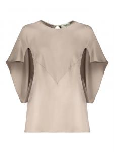 Шелковая блузка FENDI, нейтральный
