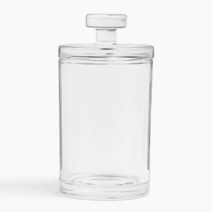 Стеклянный контейнер с крышкой H&M, 7х13, прозрачный