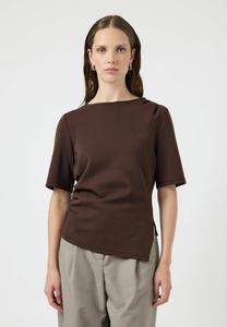 Футболка YAS Basic T-shirt, Chocolate Brown/Brown