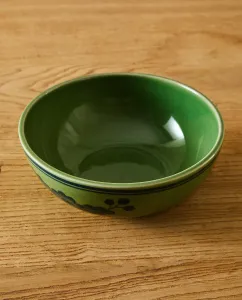 Салатник Zara Home Floral Stoneware, зеленый