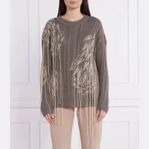 Свитер обычного кроя с добавлением шерсти Patrizia Pepe, хаки