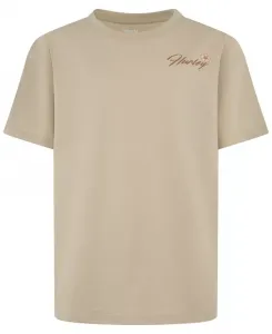 Футболка с тигром для девочек 7-16 Oversized Hurley, загар/бежевый