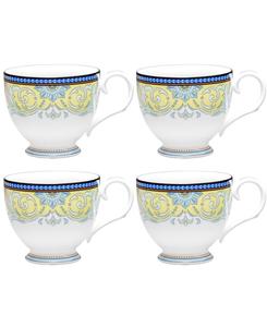 Набор из 4 чашек Menorca Palace, объемом 7 унций Noritake, Blue