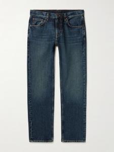 Джинсы Gritty Jackson Slim-Fit Straight-Leg NUDIE JEANS, синий