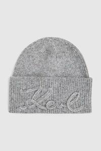 Шапка из смеси шерсти K/SIGNATURE Karl Lagerfeld, серый
