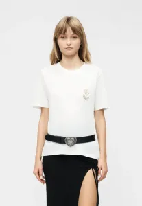 Футболка с принтом люси монья. Only, Bright White