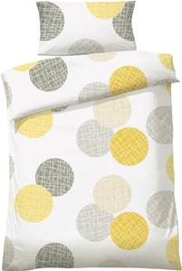 Постельное белье Dyckhoff 206970 2-teilig, горчично-желтый - серебристый - 155 x 220 см