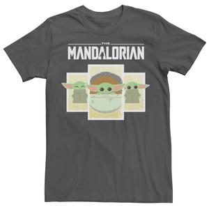 Мужская футболка с вставками из мультфильма The Mandalorian The Child Star Wars