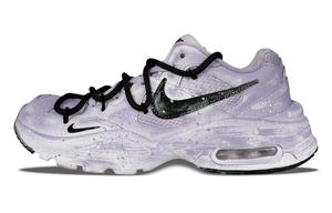 Nike Женские кроссовки для беска Air Max Fusion с технологией амортизации, противоскользящей и износостойкой подошвой, низкие, цвет Purple White