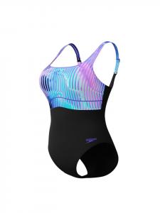 Speedo Корректирующий купальник Contour Eclipse с регулируемыми бретелями, черный