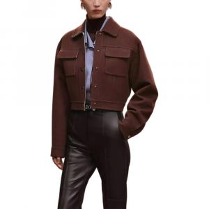 HERMES Куртка FW25 женская, Brown