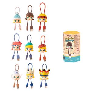 Molly Fantasy Hobo коллекция IPhone Cable слепая коробка товары одиночная слепая коробка/полная коробка 9 шт POP MART
