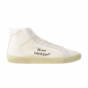 Высокие кроссовки Saint Laurent SL-06 High Canvas, кремовый