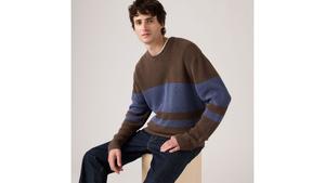 Свитер с круглым вырезом Alamo Levi's, Lysander Stripe Bracken - Brown