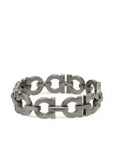 Браслет с декором Gancini Ferragamo, серебяный