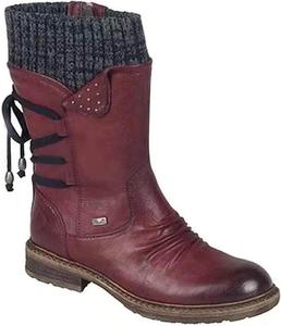 Yonasu Сапоги Heccie, сапоги на шнуровке с широким голенищем, сапоги с носками для женщин, замковые сапоги, черные задние сапоги на шнуровке