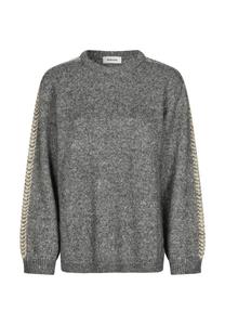 Джемпер LINE O NECK Modström, темно-серый