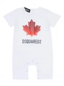 Комбинезон для новорожденного с принтом Dsquared2 Kids, белый