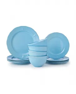 Набор посуды Madison из 12 предметов, на 4 персоны Godinger, синий