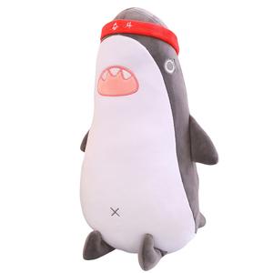 Плюшевая игрушка Cartoon Struggling Shark Dolls высотой 30см/40см/60см/80см MLING, серый