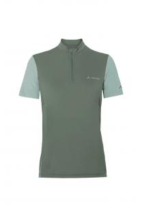 Велосипедная майка "matera halfzip" дышащая быстросохнущая Vaude, цвет 123 agave