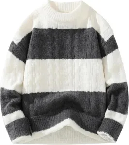 Мужской зимний вязаный свитер