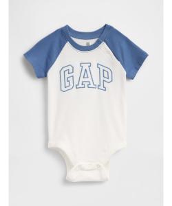 (K) Боди из органического хлопка с логотипом GAP и рукавами реглан (детское)
