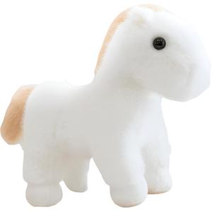 Реалистичные миниатюрные лошадки плюшевые куклы 30см/40см/50см высота FKOFR, белый