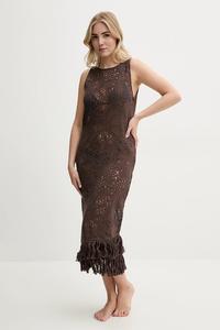 Пляжное платье Oas, коричневый