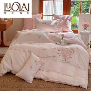 LUOLAI HOME Комплект постельного белья 1.2м, 3 предмета (под одеяло 150*200см), цвет YNK-Die Lian Hua-Pen