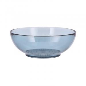 Kusintha - Салатница стеклянная синяя d: 24 см / высота: 9 см Bitz, синий/прозрачный
