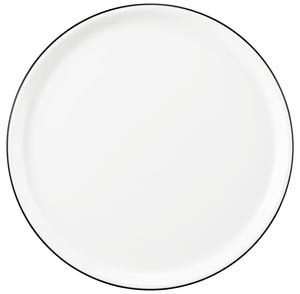 ТАРЕЛКА ДЛЯ ПИЦЦЫ Фарфор Современная жизнь Черная линия Seltmann Weiden, черный/белый
