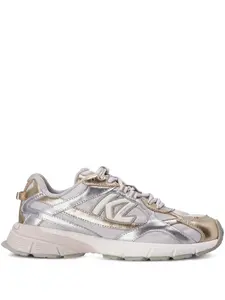 Кроссовки Orion с эффектом металлик KARL LAGERFELD, серебяный