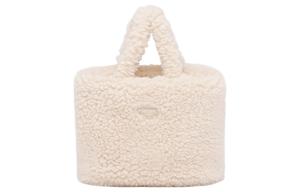 Сумка через плечо из ткани женская бежевая PRADA