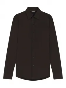Рубашка с длинными рукавами Boss, коричневый