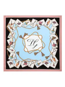 Шарф с принтом Dolce & Gabbana, синий