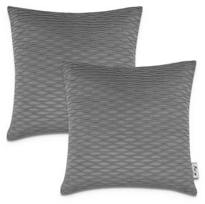 Наволочка Paco Home Cuscino 2 er Set, антрацит