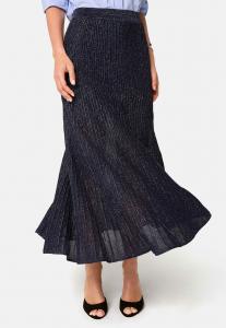 Юбка макси Pleated skirt Rodier, темно-синий