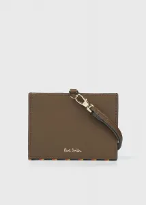 Чехол для удостоверения личности с яркой полосатой отделкой