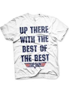 Футболка белого цвета TOP GUN