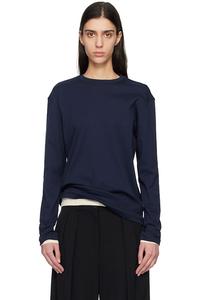 Футболка с длинными рукавами Maggie Flore Flore, темно-синий