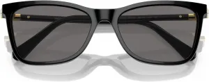 Женские прямоугольные солнцезащитные очки Swarovski SK6004, Black/Dark Grey Polarized