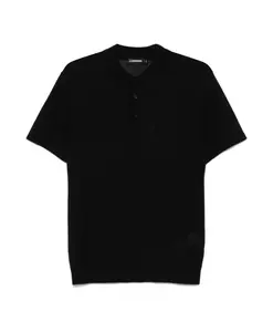 Черная рубашка-поло с короткими рукавами J.Lindeberg, черный
